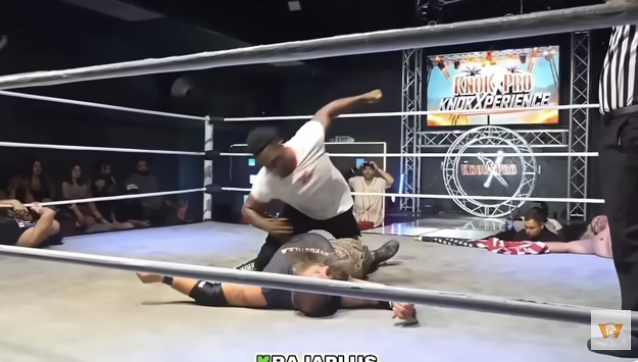 Rampage Jackson's son Raja beat's wrestler